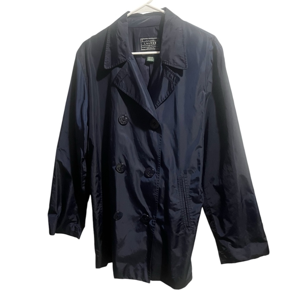 Navy Ralph Lauren Pea Coat Rain Jacket